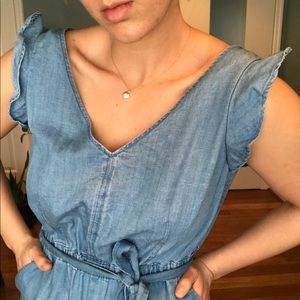 Loft Jean Jumpsuit
